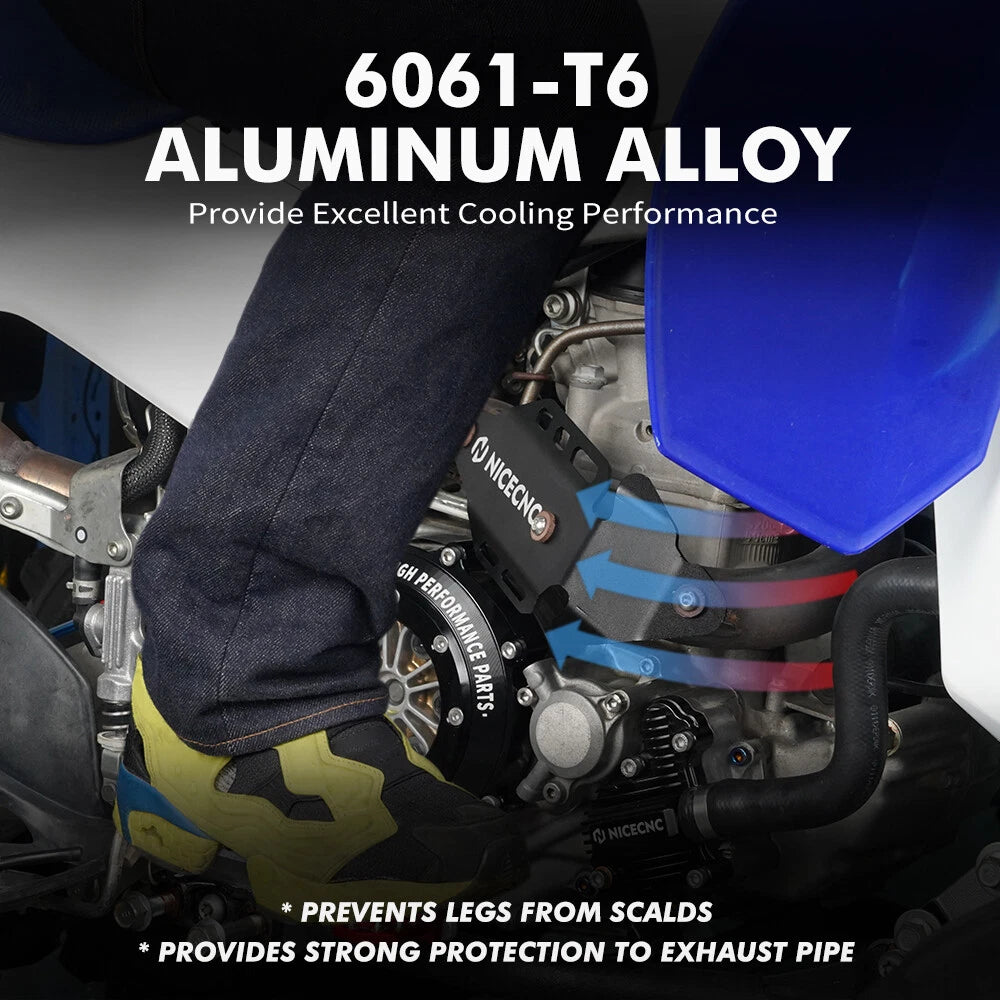 Muffler Mid Pipe Heat Shield Guard for Yamaha YFZ450R (2009–2025)
