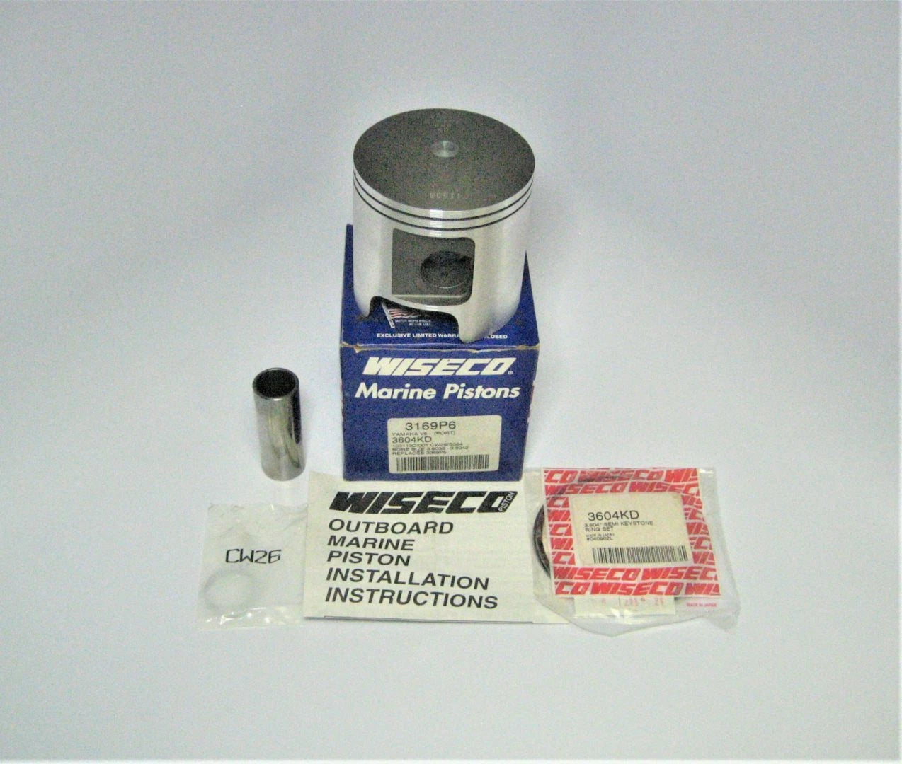 Wiseco 3169P6 Piston for Yamaha V6 Marine Outboard Engine
