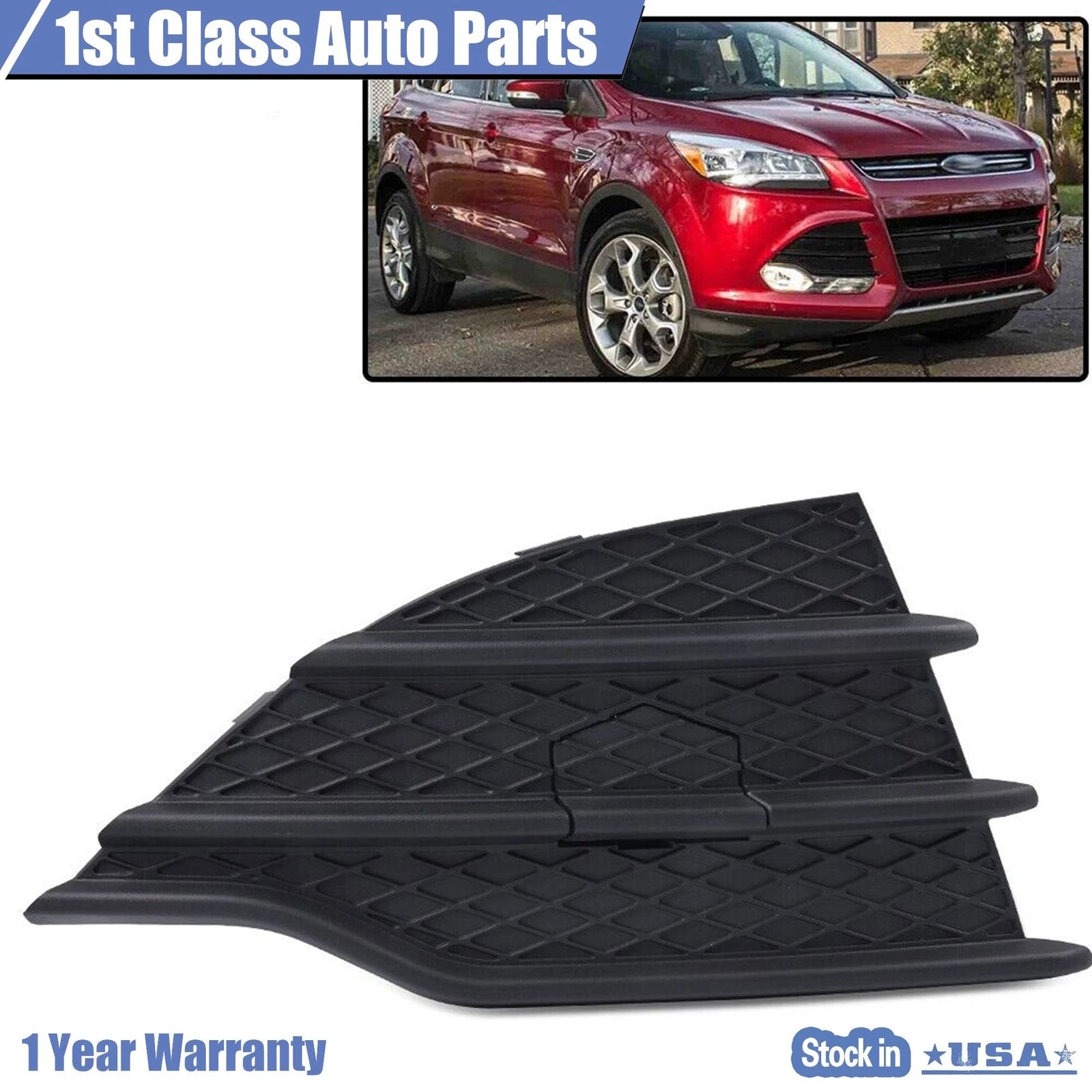Right Side Front Bumper Grille Insert for Ford Escape (2013-2016)