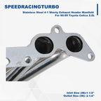 Stainless Steel 4-1 Shorty Exhaust Header Manifold for Toyota Celica (1990–1999)