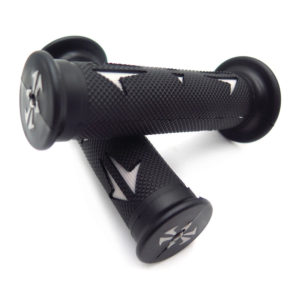 Set of 2 Rubber Hand Grips for Yamaha Dirt Bike (7/8" Left, 1" Right)