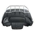 Trunk Backrest Rail Mount Rack for Harley Touring (2009–2013) Matte Black
