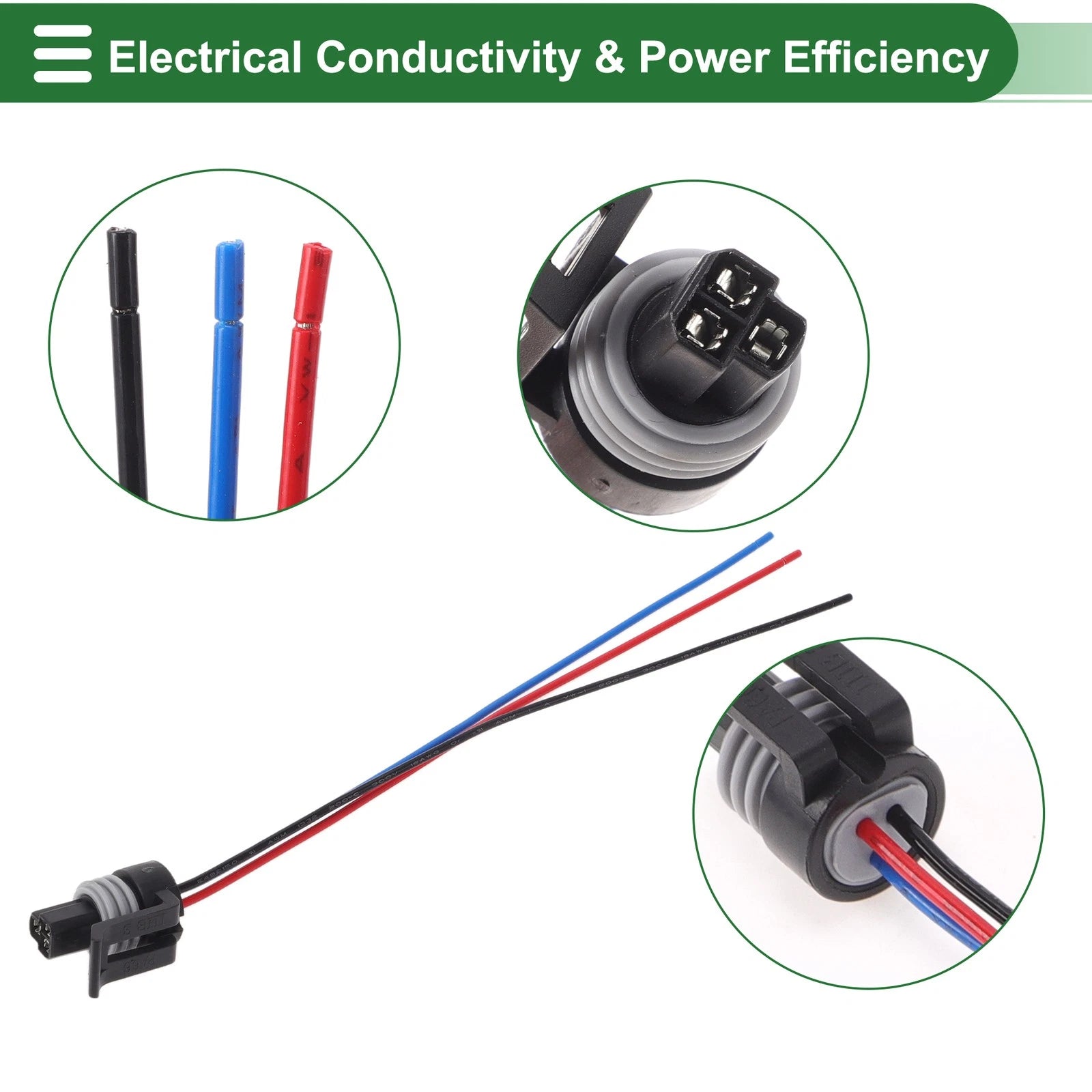 Set of 3 Pin Sensor Wiring Harnesses for Ford E-350 (1994–2007) No.5C3Z12224A