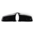 2X Glossy Black Rear View Mirror Cover Trim for BMW 5 Series (E60, F10, F01, F02, E63)