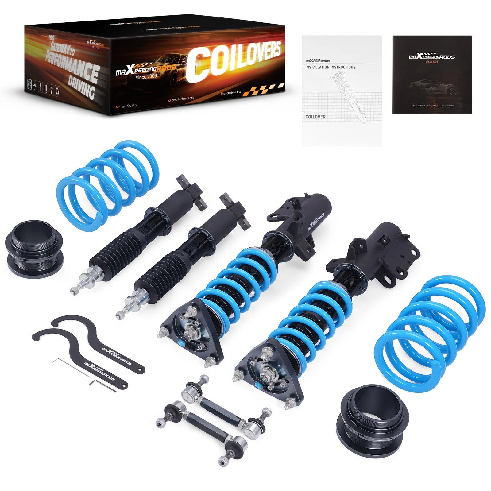 24 Way Damping Coilovers for Ford Mustang (2015–2021) Struts Suspension Kit