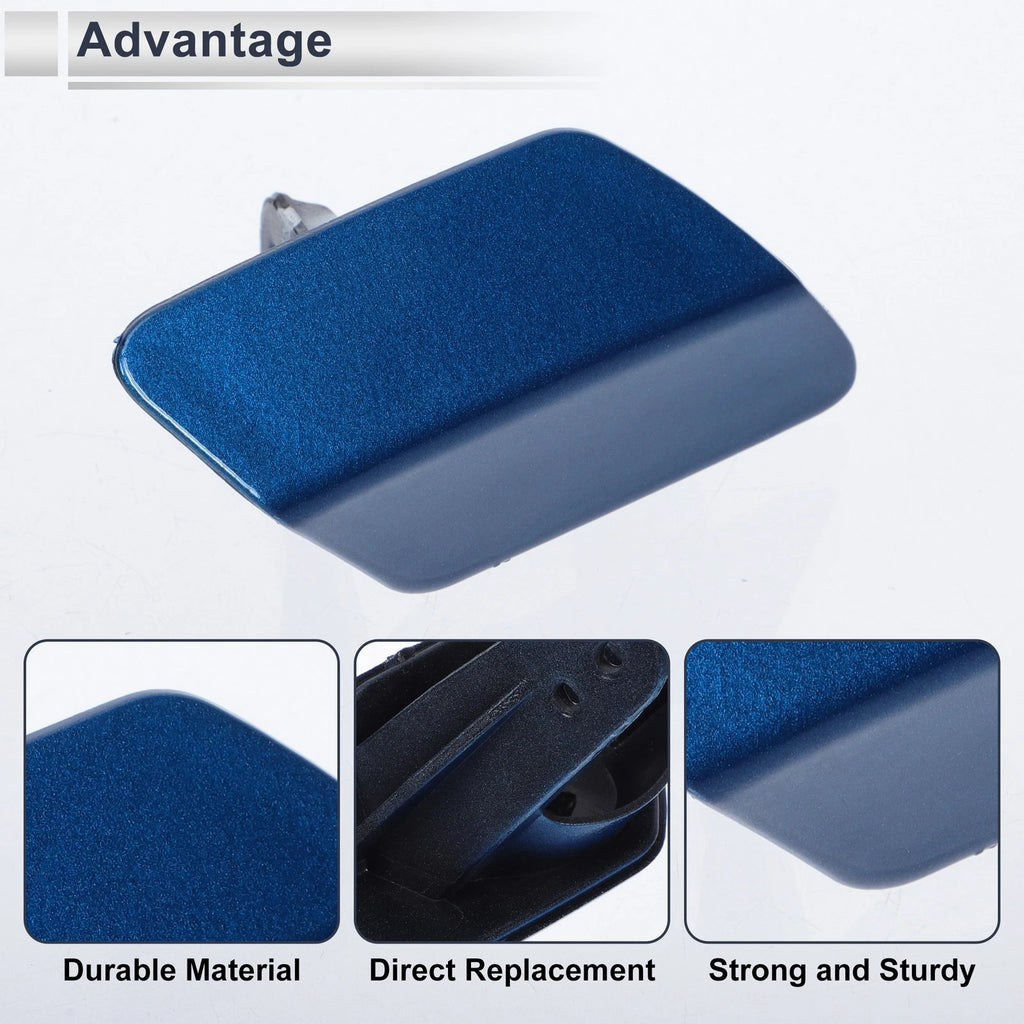 Headlight Washer Nozzle Cover Cap for BMW 320i (2012–2015) - Blue