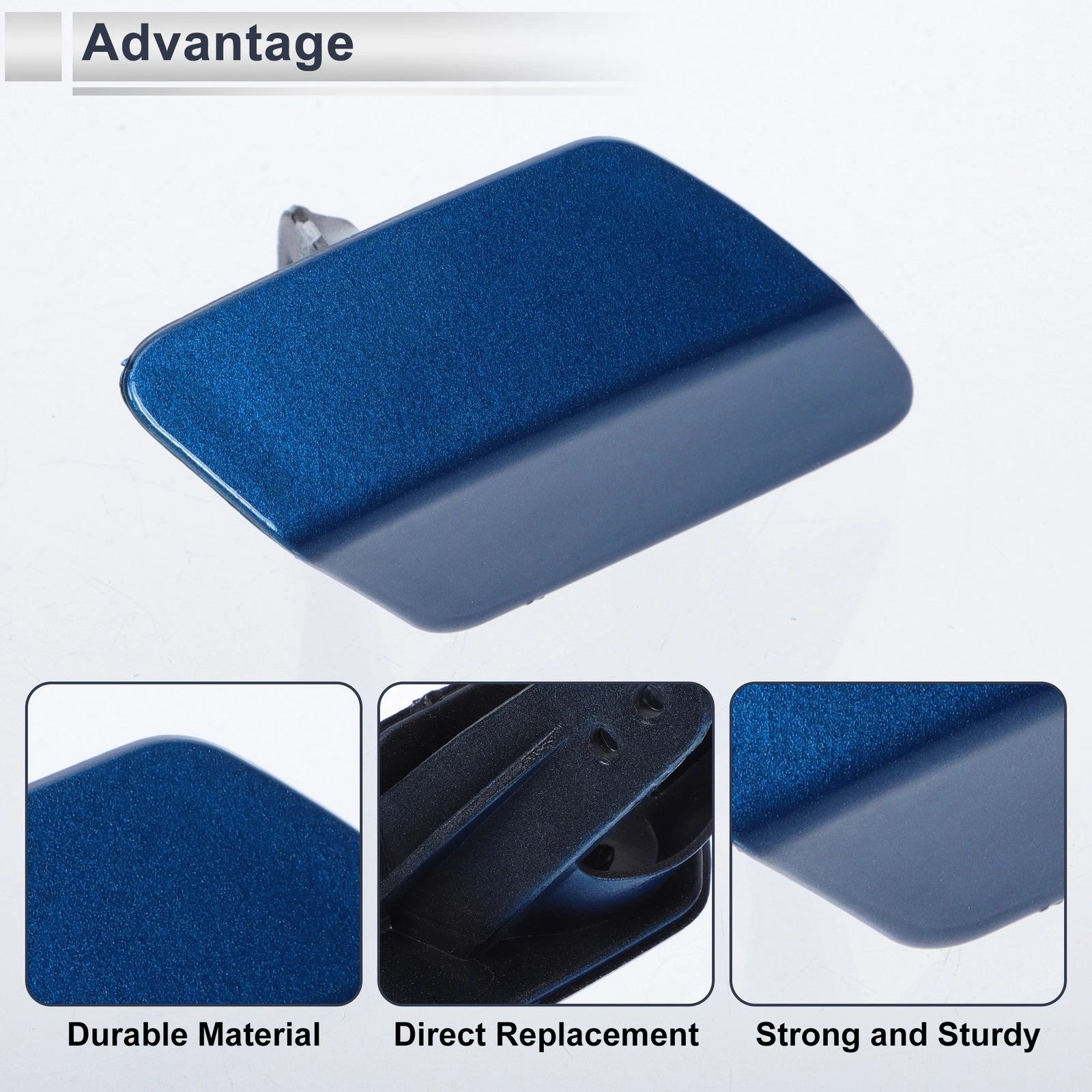 Headlight Washer Nozzle Cover Cap for BMW 320i (2012–2015) - Blue