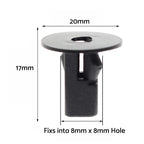 Screw Grommet Trim Clip for Toyota