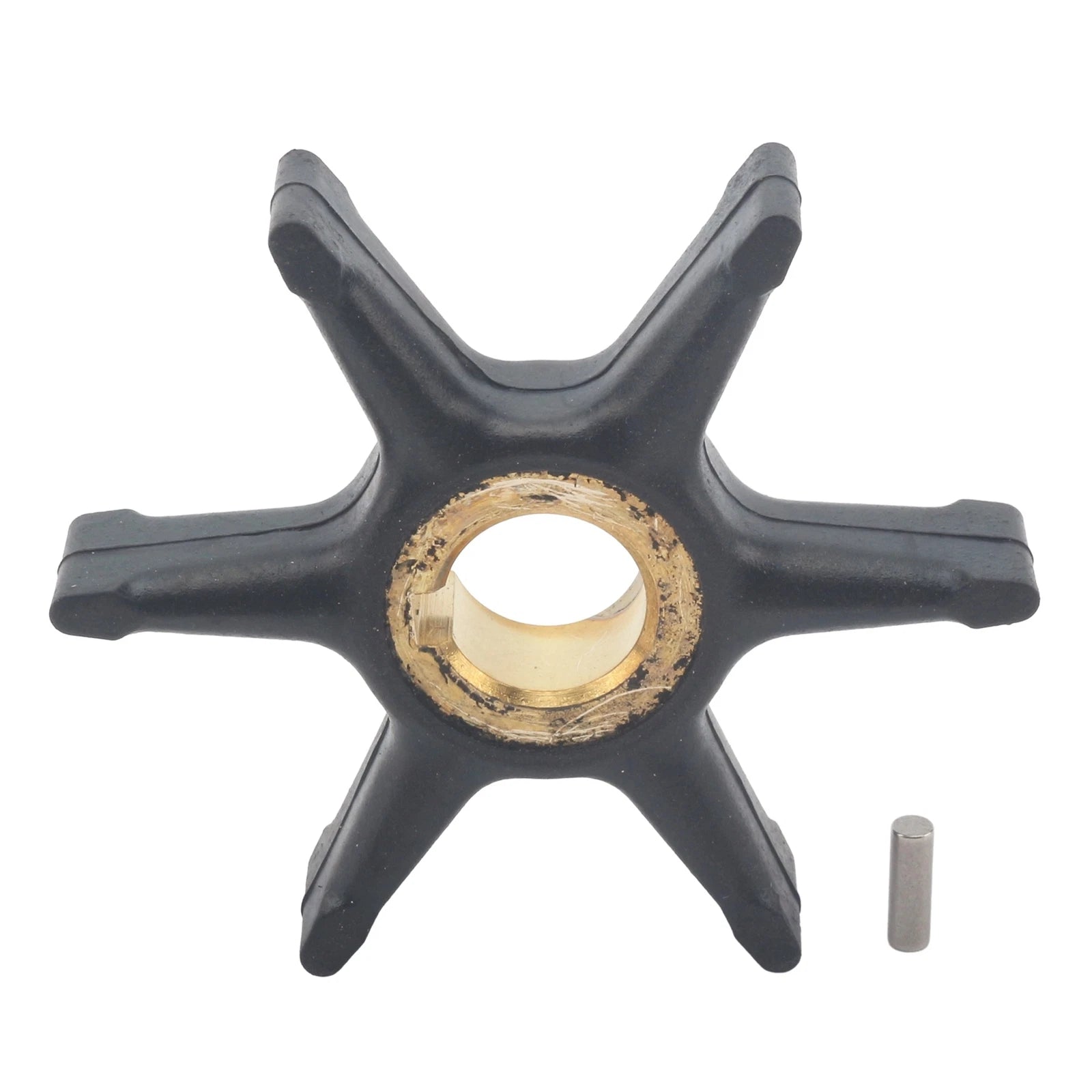 Outboard Water Pump Impeller & Pin for Evinrude Johnson 9.5 10 HP (1970–1990)