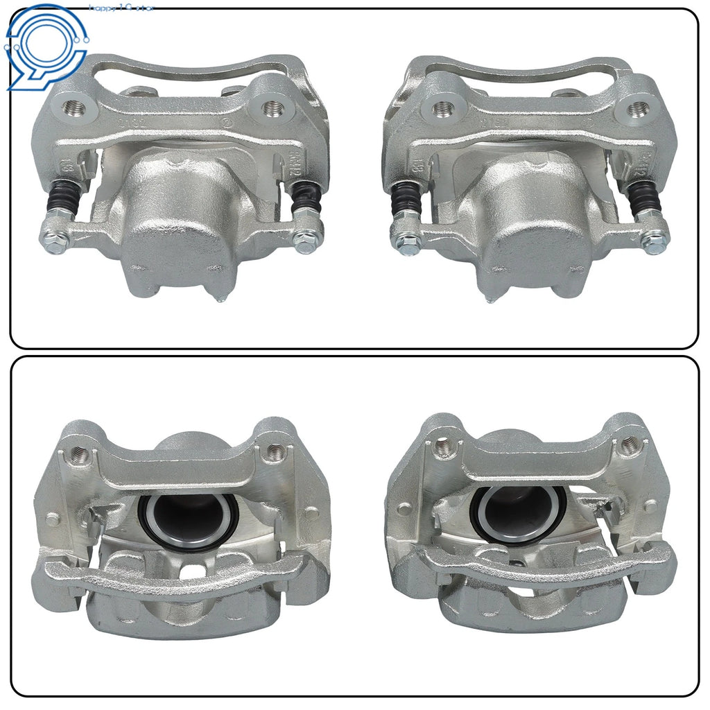 Pair Front Brake Calipers for Chevy Equinox Malibu Impala GMC Buick
