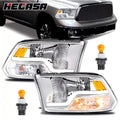 LED Headlights with Sequential Turn Signal for Dodge Ram 1500 2500 3500 (2009–2018)