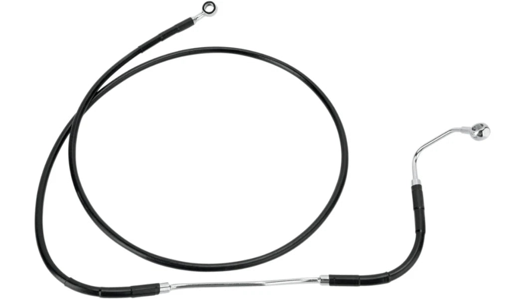 +4" Extended Length Black Vinyl Brake Line Kit for Drag Specialties