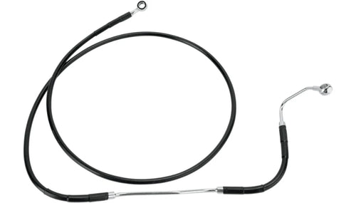 +4" Extended Length Black Vinyl Brake Line Kit for Drag Specialties
