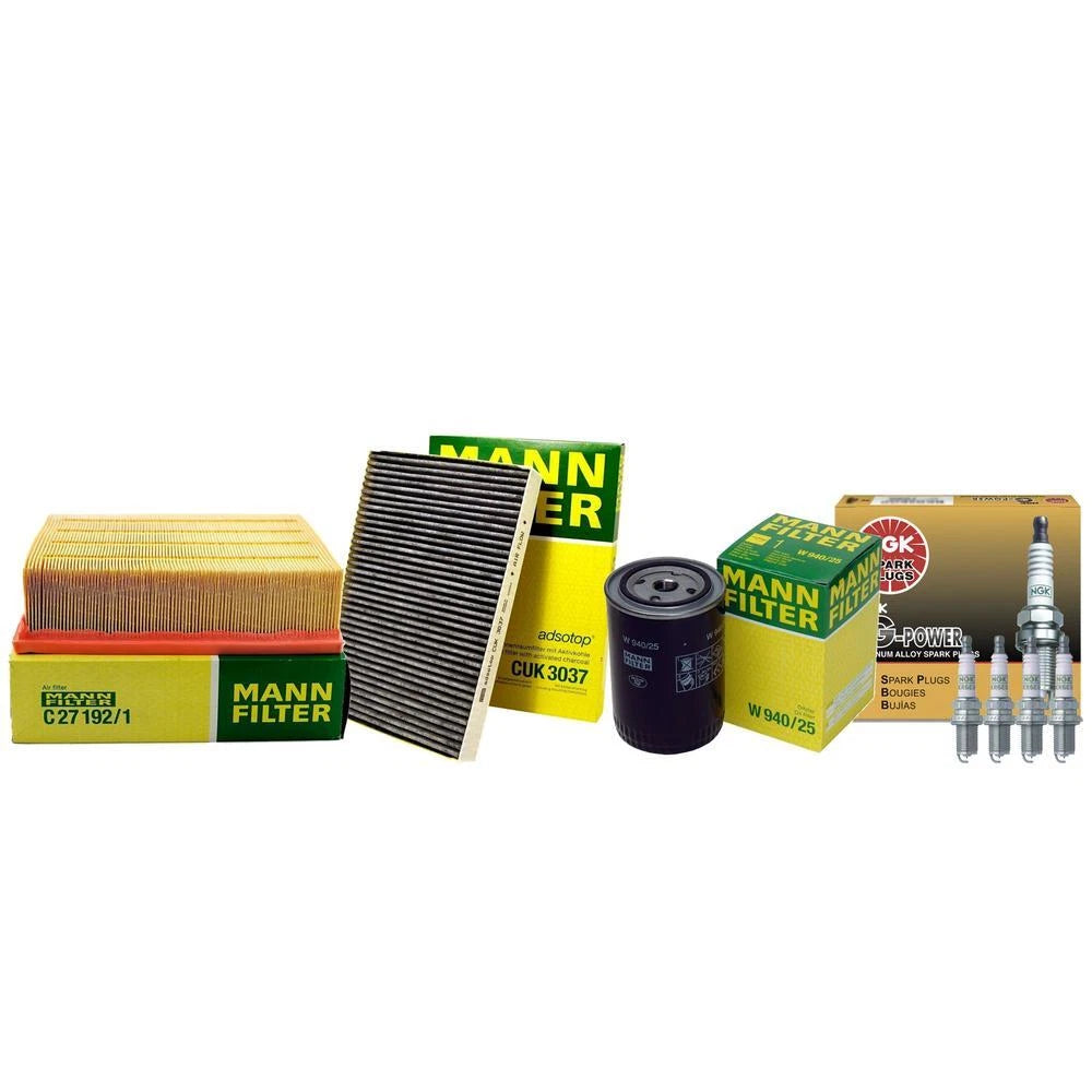 Set of 4 Mann Filters & NGK Spark Plugs for Audi A4 Quattro (1996–2001)