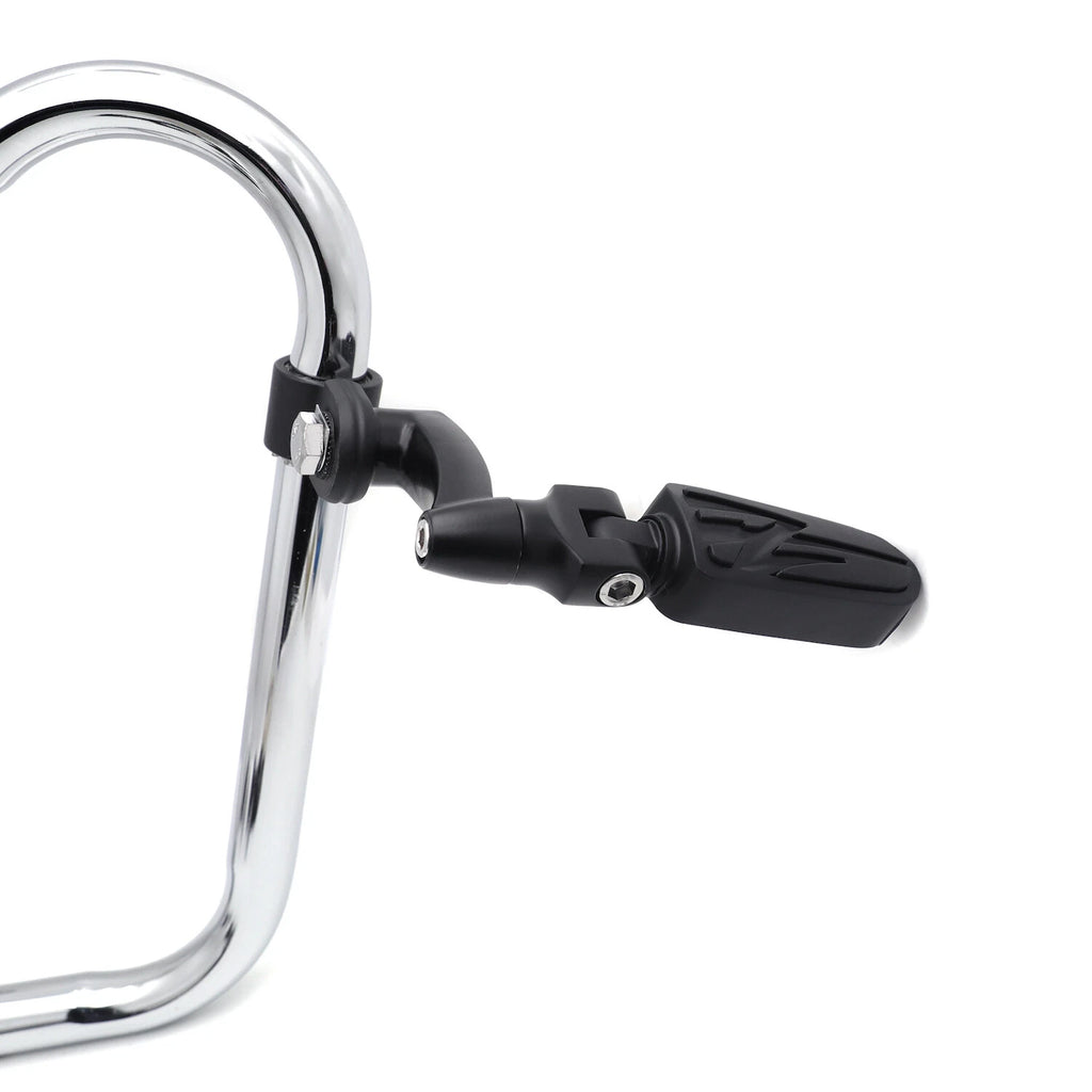Black Flash Arched FootPeg for Yamaha XV250 XV400 XV535 (1.25")
