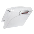 5" Stretched White Hard Saddlebags for Harley Electra Street Glide (1993–2013)