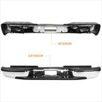 Rear Step Bumper for Silverado/Sierra 2500HD 3500 (2001–2007) w/ License Plate Lights