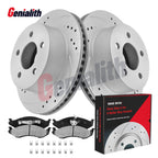 Front Drilled Brake Rotors & Pads for Jeep Cherokee TJ Wrangler (1999–2001)