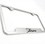 License Plate Frame Replacement Brushed Stainless for Ford Torino (1968–1976)