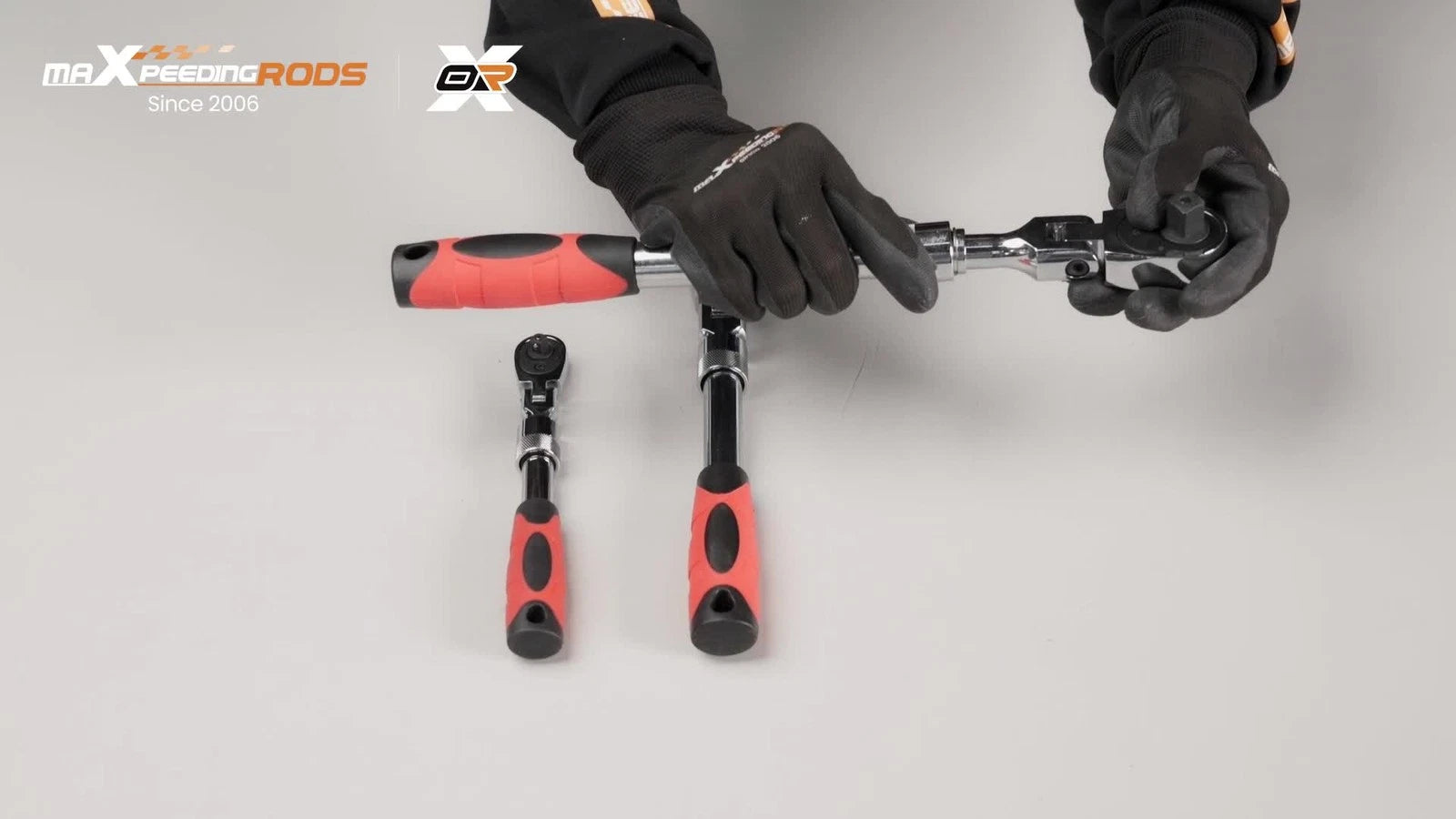 3-Piece Flex-Head Ratchet Wrench Set 72 Tooth 1/4” 3/8” 1/2” Drive