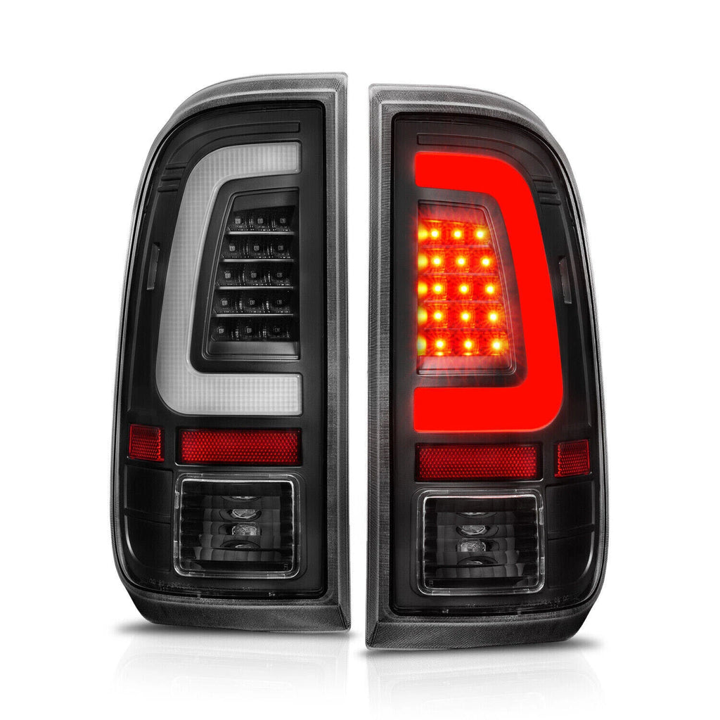 Black Smoke C-Bar LED Tail Lights for 2008–2016 Ford F-250 F-350 Super Duty