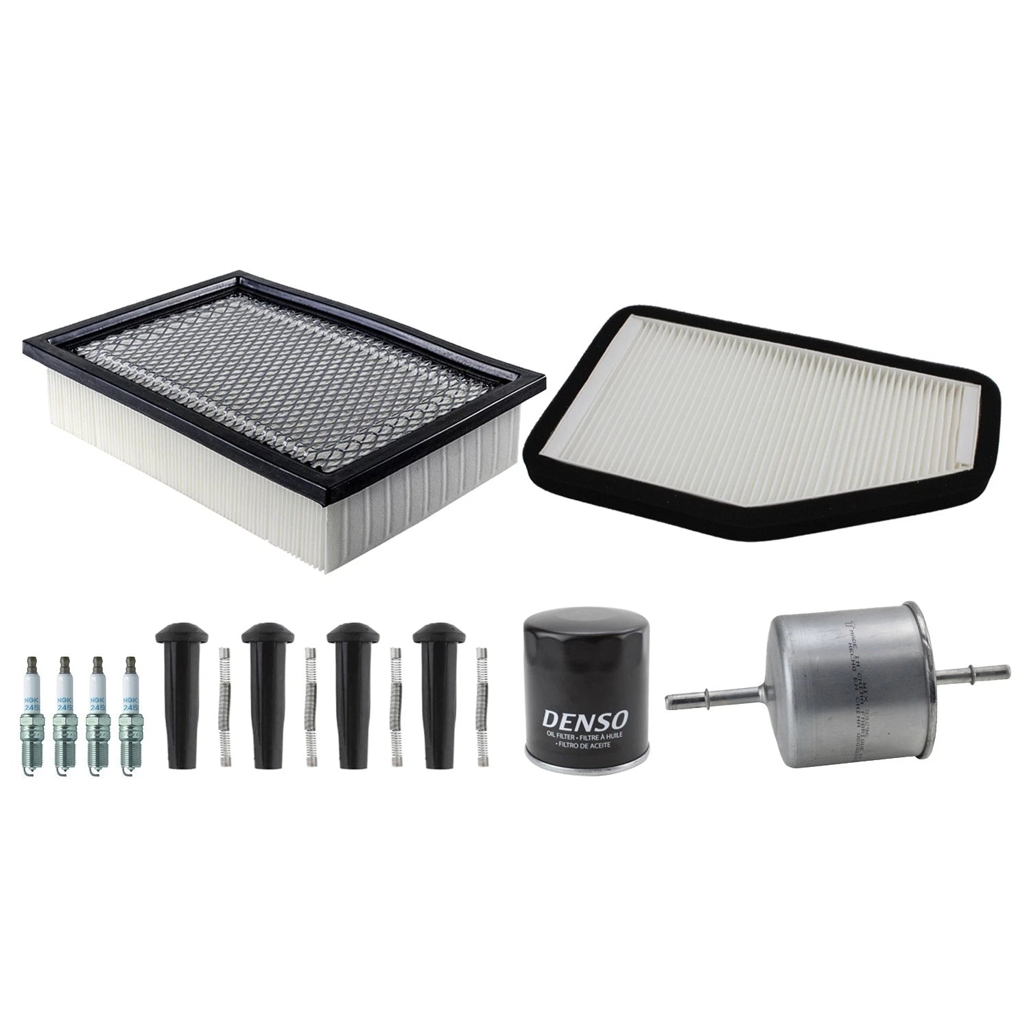 Tune Up Kit with 4 NGK Spark Plugs & Boots for Mariner Tribute (2001–2008)