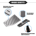 Gas Brake Footrest Pedal Pad for Toyota RAV4 (2019–2023) Aluminum Alloy Silver