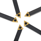 Set of 5 Indexable Turning Tools with Carbide Inserts for CNC Machines