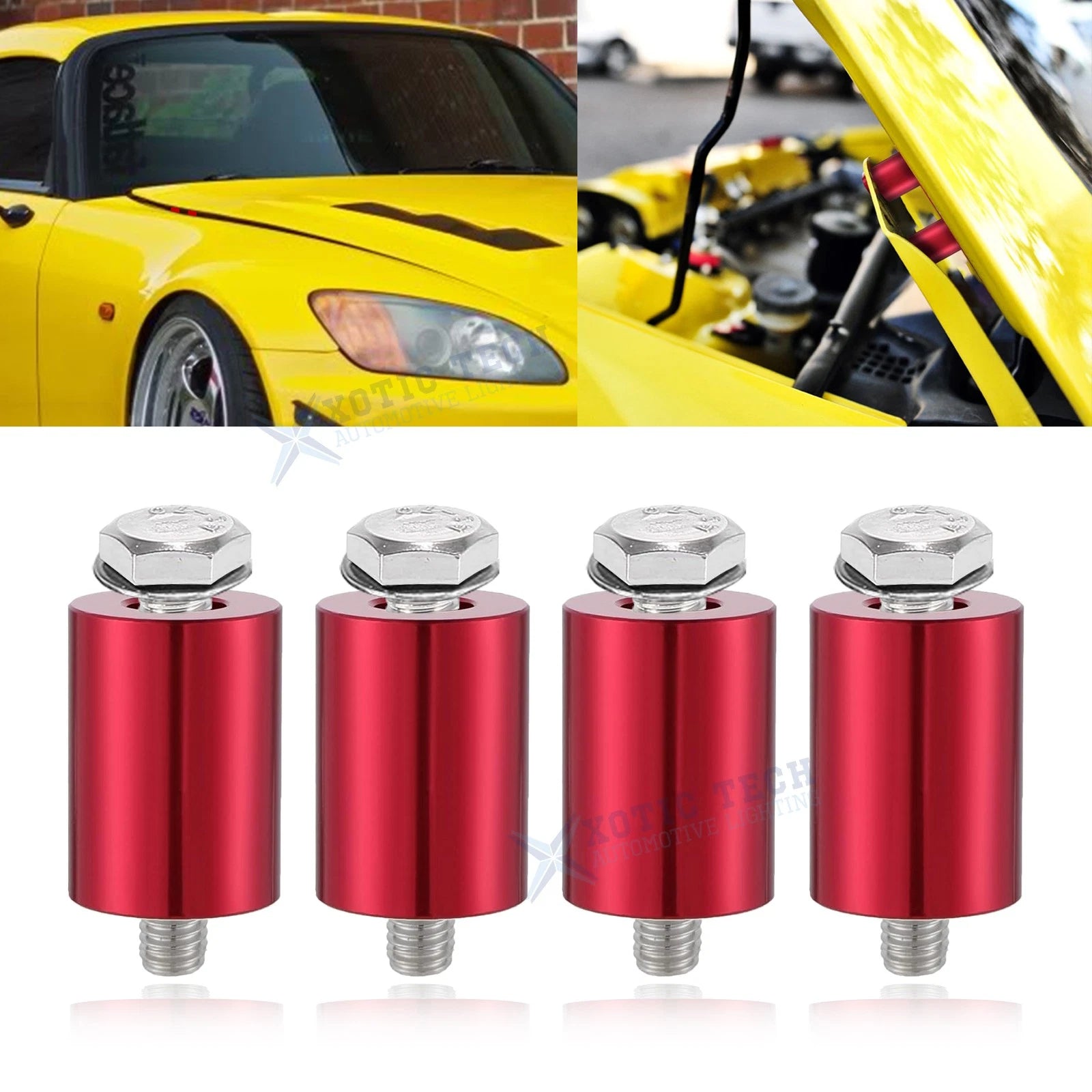Engine Hood Vent Spacer Riser Kit for 8mm Bolt (Aluminum Alloy) (2019–2021)