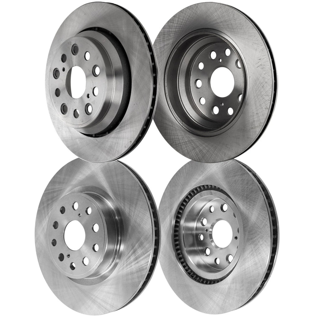 Disc Brake Rotors Set for Lexus LS460 (2007–2017) 4-Wheel Cast Iron