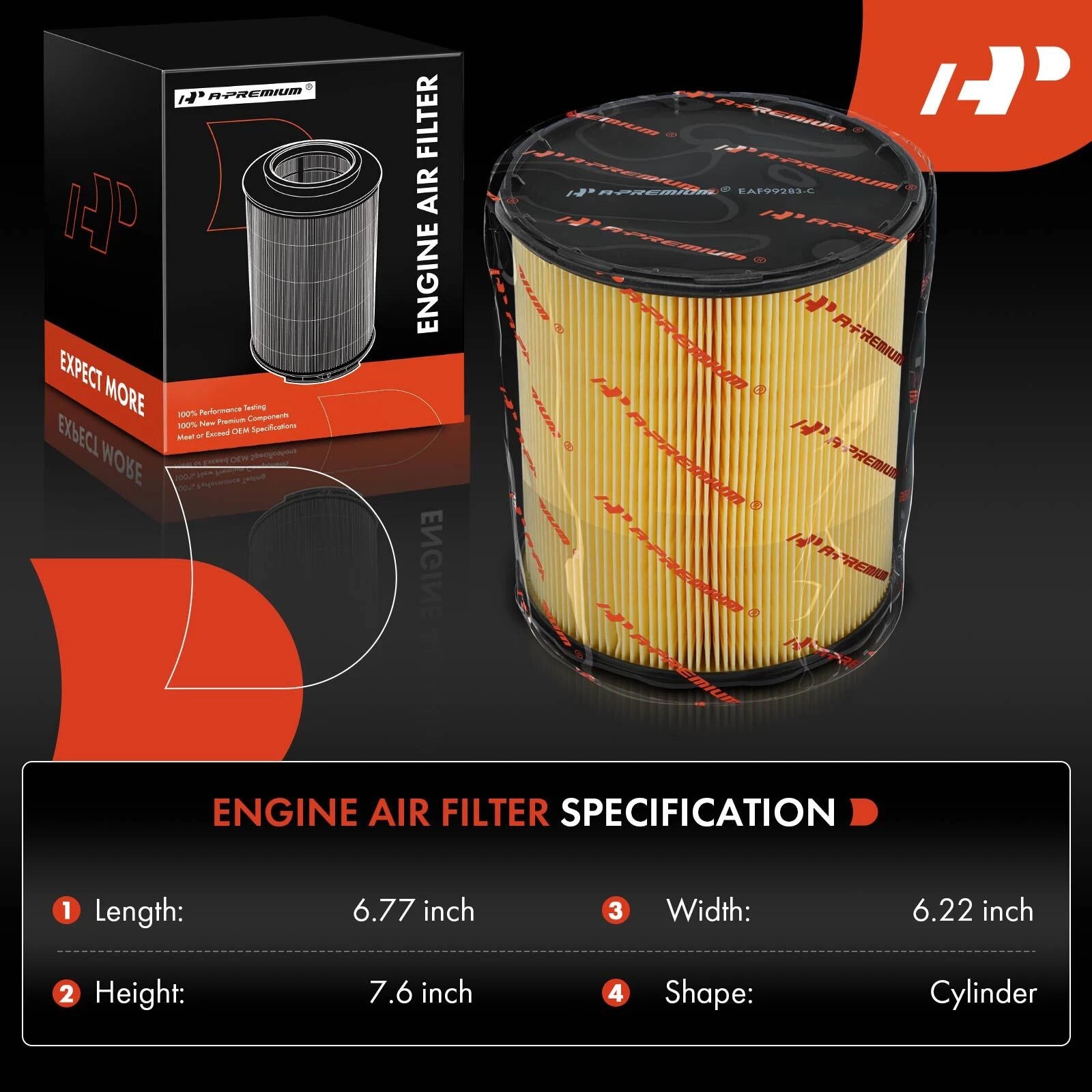 Engine Air Filter for Mercedes-Benz CLA45 AMG, GLA45 AMG (2014–2019)