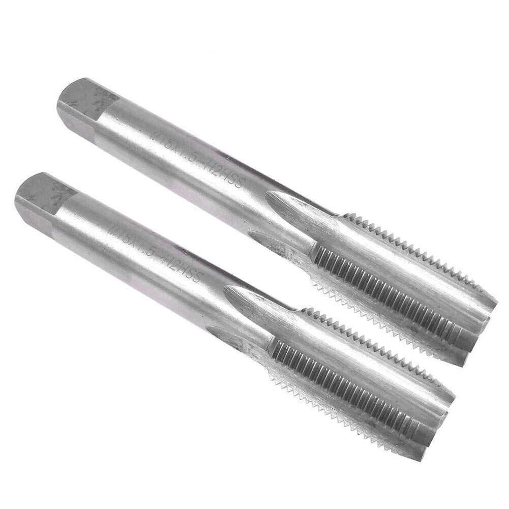 2Pcs Taps 18x1.5mm HSS Metric Taper for Automotive Applications