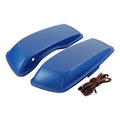 Hard Saddlebag Lids for Harley Touring Street Glide (2014–2023) Electric Blue
