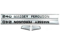 Bonnet Decal Set for Massey Ferguson 240 Tractors
