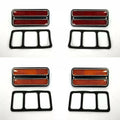 Front Side Marker Light Set Red Amber for Chevy GMC Pickup (1968–1972)