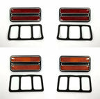 Front Side Marker Light Set Red Amber for Chevy GMC Pickup (1968–1972)