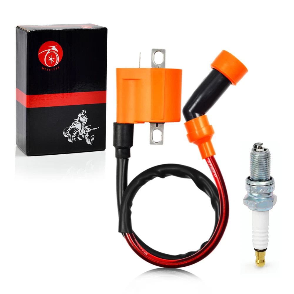 Ignition Coil Pack and Spark Plug for Arctic Cat 500 4x4 (1999-2009)