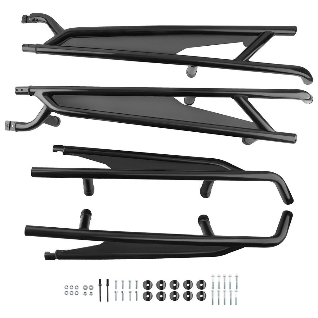 Black Nerf Bars Rock Sliders for Can-Am Maverick X3 Max (2017–2023) 715003888
