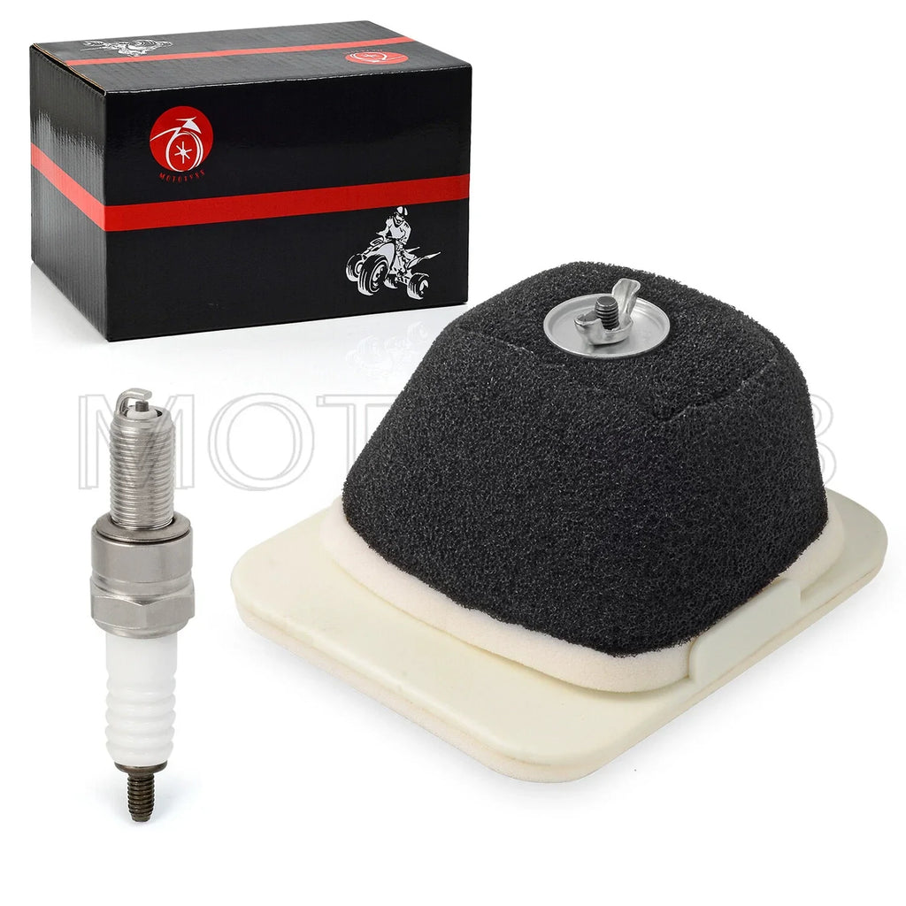 2 x Air Filter Element Assembly & Spark Plug for Yamaha TTR125E (2003–2009)