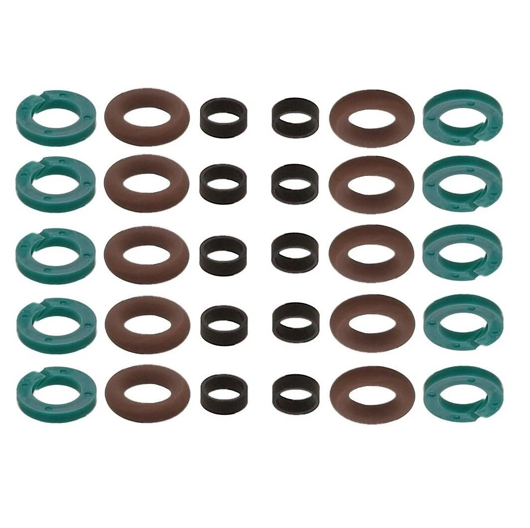 Set of 10 Fuel Injector Seal Kit for Audi R8 5.2L V10 (2009–2015)