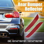 Pair Rear Bumper Reflector Strip Cover for BMW (63147182191)