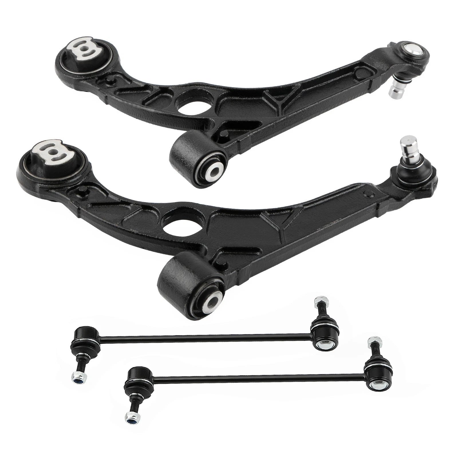 2X Front Lower Control Arms + Sway Bars Assembly for Dodge Dart (2013–2016)