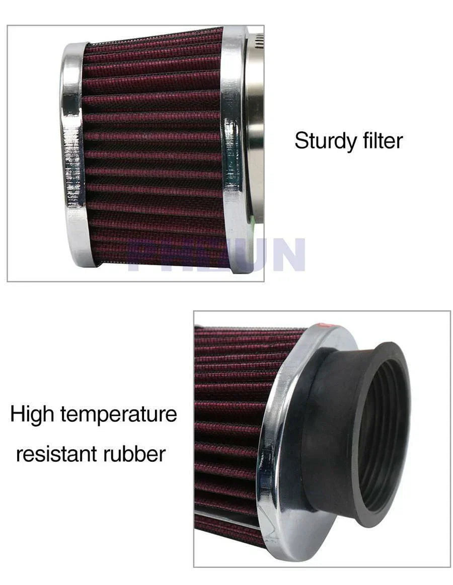 55mm Air Filter Pods for Motorcycle ATV Scooter - Red