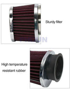 55mm Air Filter Pods for Motorcycle ATV Scooter - Red