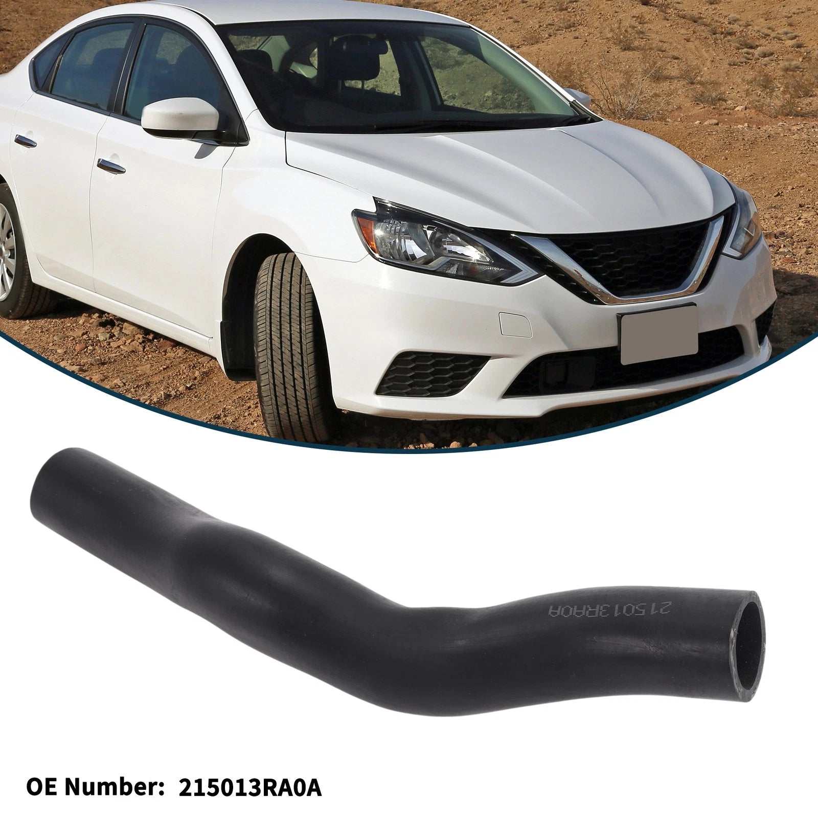 Radiator Hose No. 215013RA0A for Nissan Sentra (2018–2024) Upper Hose