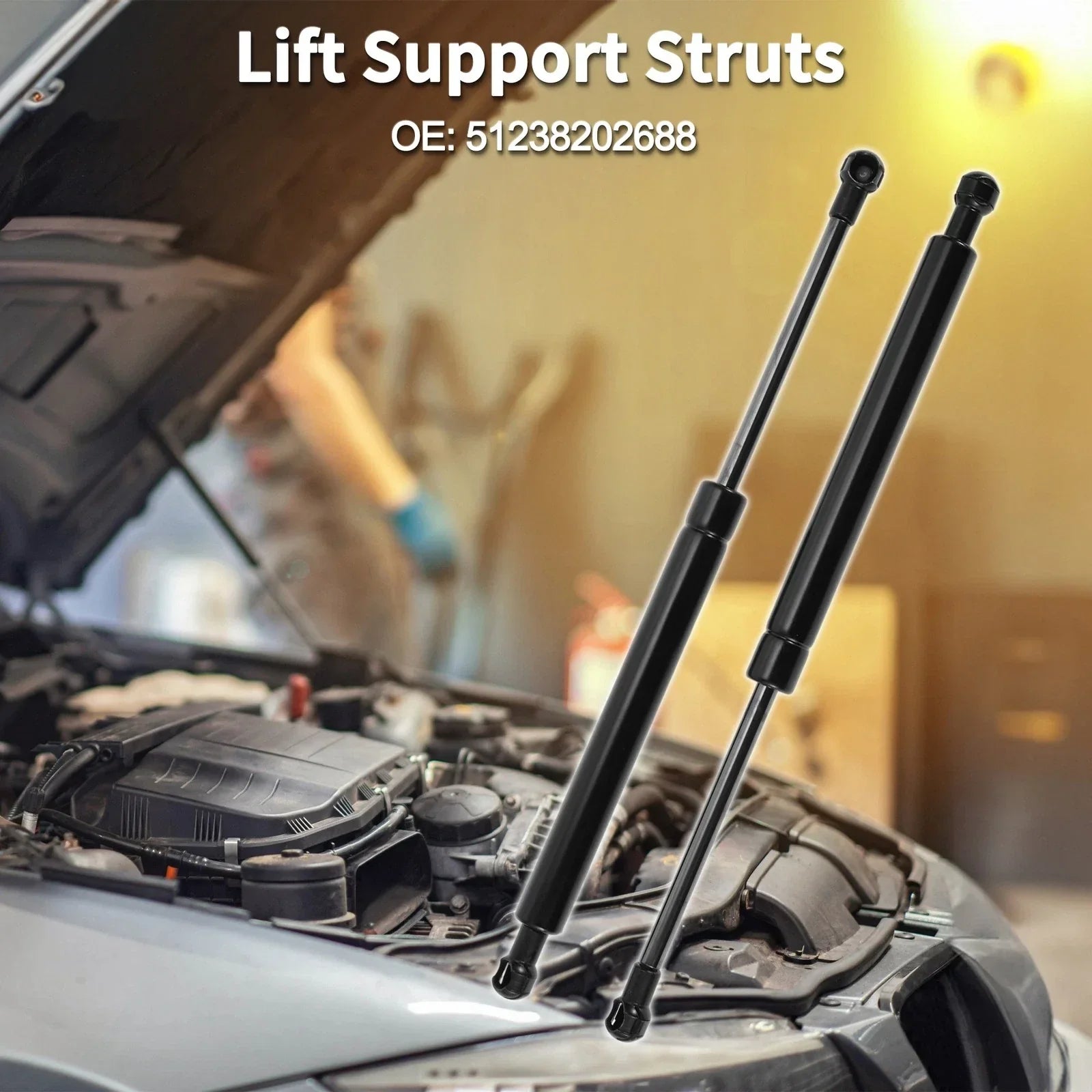Front Hood Lift Supports Struts for BMW 325Ci Convertible