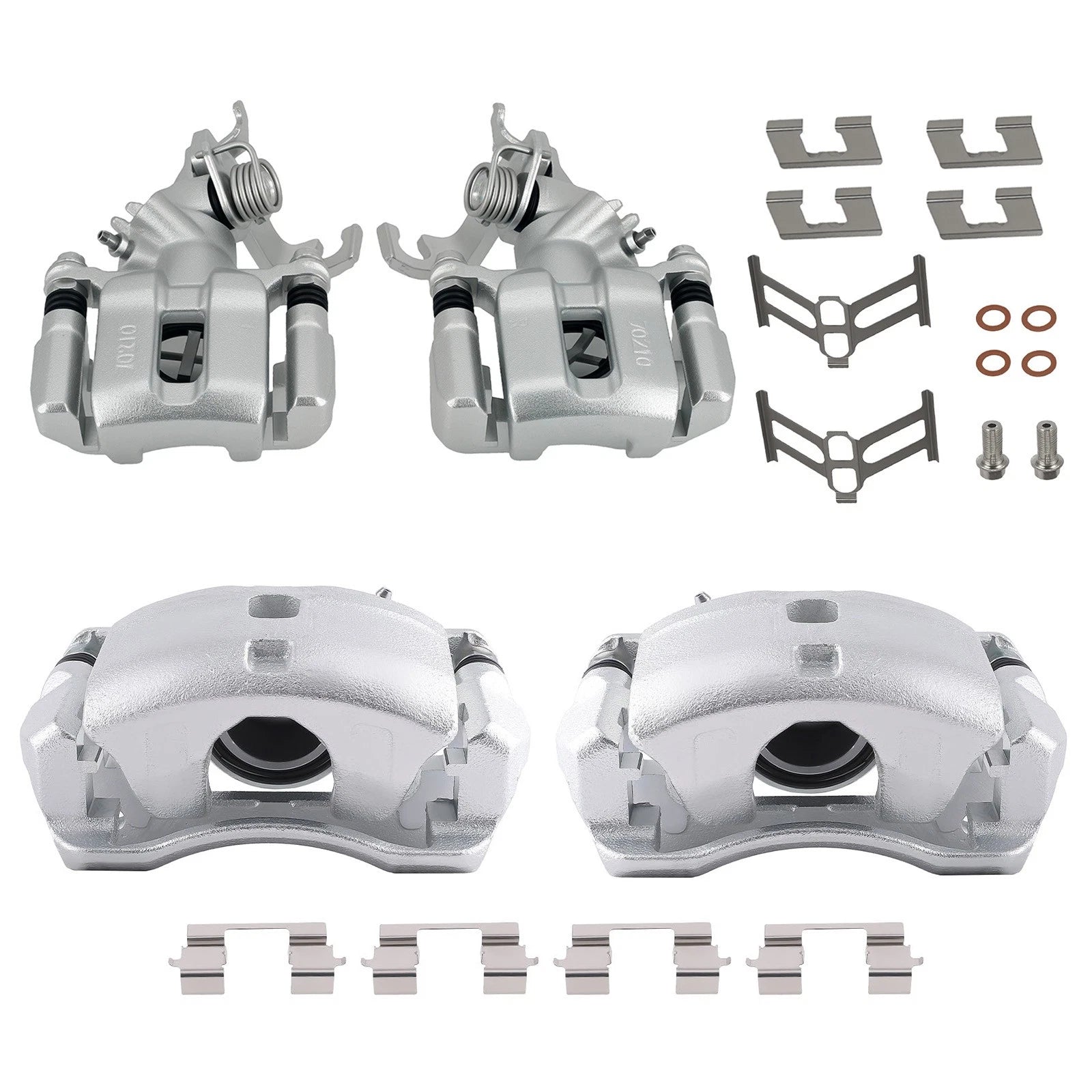 Front Rear Brake Calipers for Honda Accord (2003–2007) 2.4L w/ Hardware