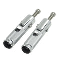 Folding Foot Pegs for Universal Motorcycle Bike - Silver