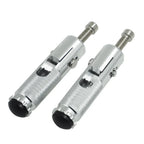 Folding Foot Pegs for Universal Motorcycle Bike - Silver