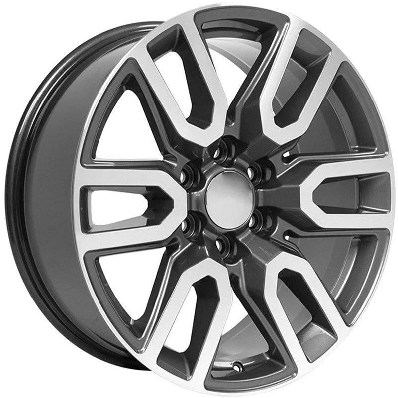 20 inch Gunmetal Machined Wheel for 1988–2000 Chevy C2500